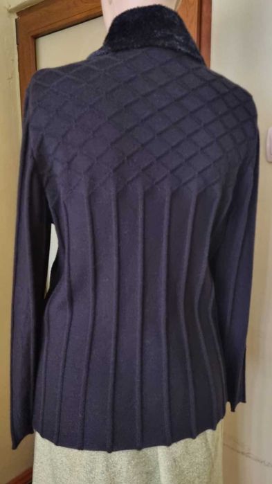 Cardigan ARA, marimea 40 romanesc, negru intens, lana 100%