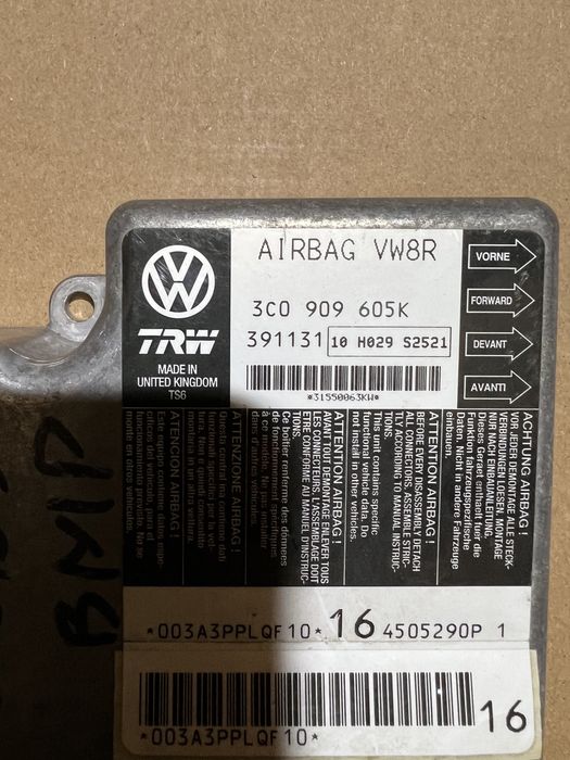 Calculator modul airbag pt vw passat b6 golf jetta touran tiguan cc