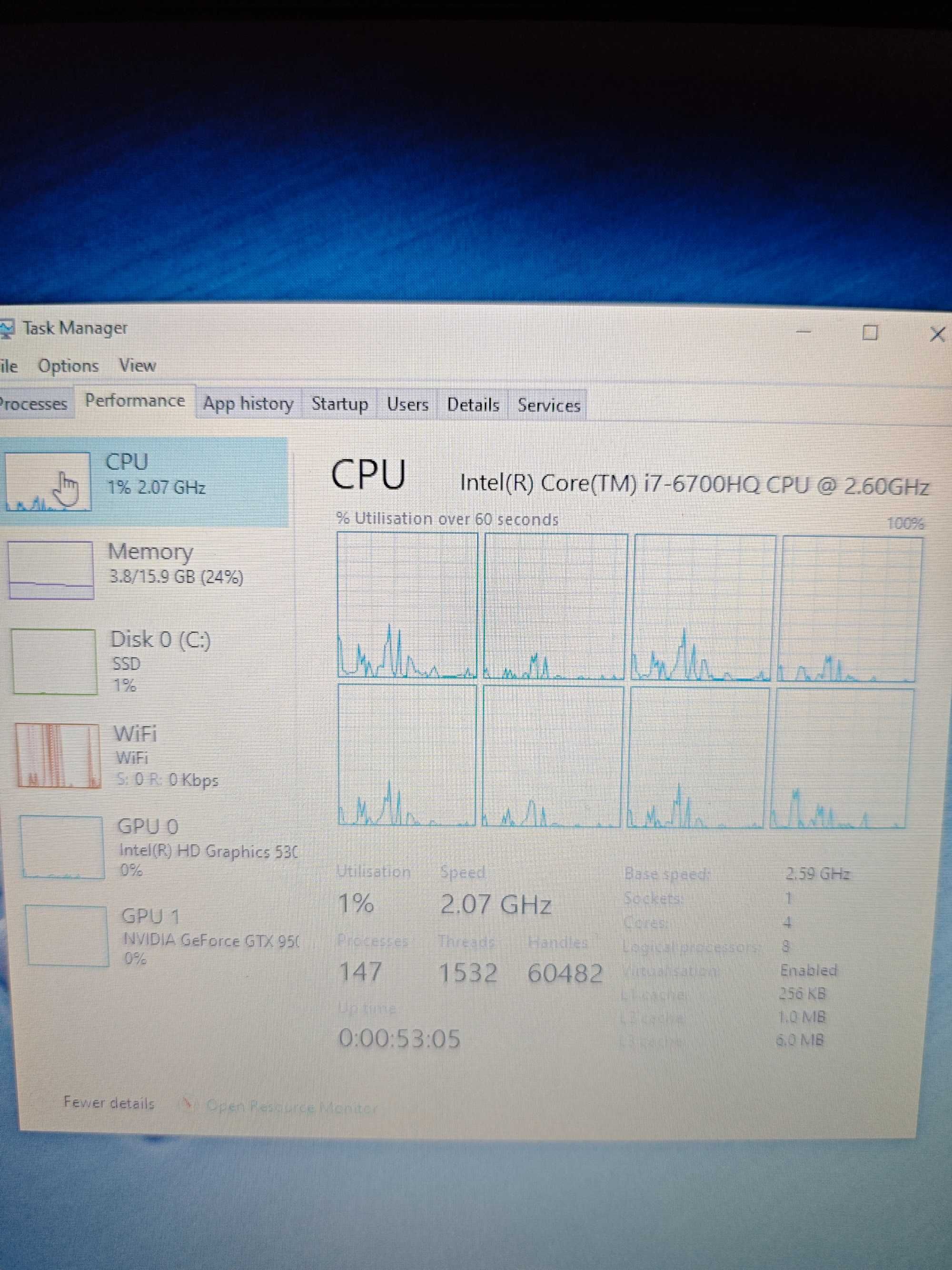 Продавам K550VX Intel Core i7-6700HQ Skylake