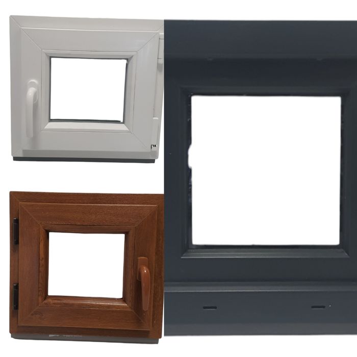 Ferestre de baie 45x45 48x48 50x50 alb/nuc/antracit