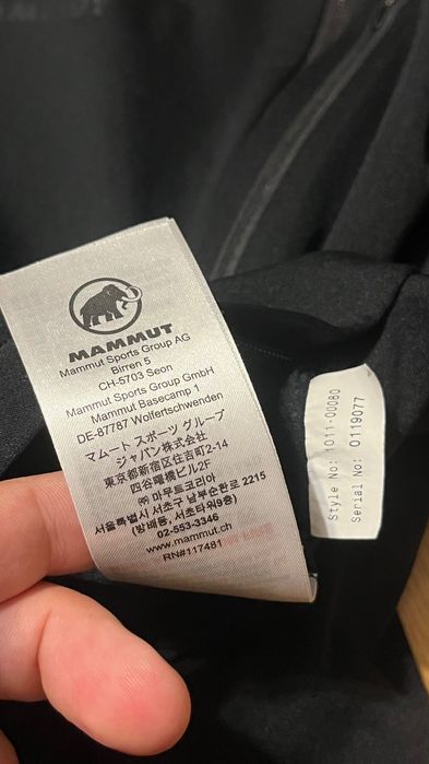 Softshell Mammut goretex