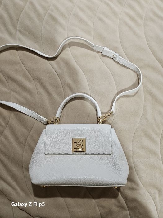 Чанта Зарена естествена кожа