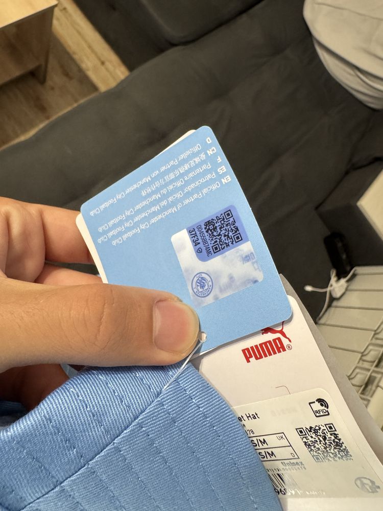 Шапка Пума на Ман Сити (Manchester City, Puma) тип идиотка чисто нова