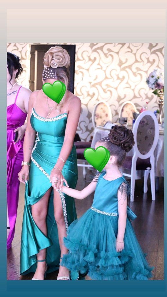 Vând rochie verde de la Mexton măsura 34