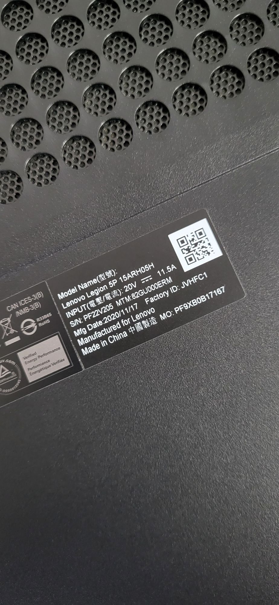 Laptop Lenovo Legion 5P /Ryzen7 4800H/RTX2060/32gb DDR4/4TB SSD