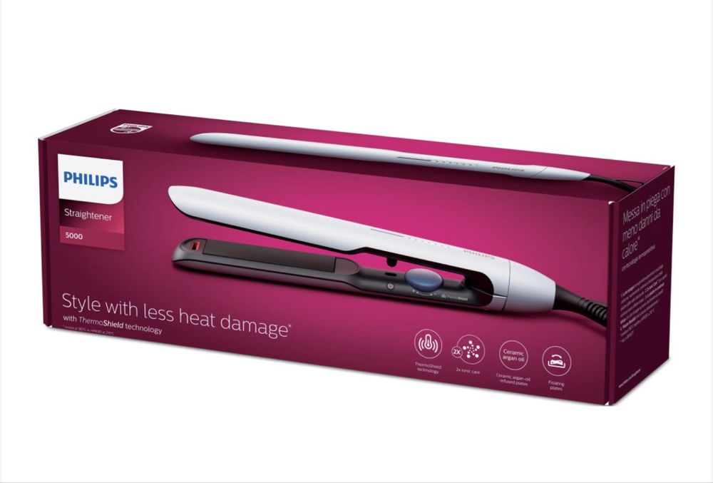 Преса Philips BHS520/00 с йонна грижа и плочи с арганово масло