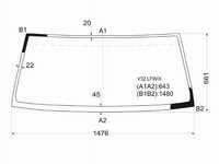 Стекло лобовое MITSUBISHI PAJERO/MONTERO 3/5D 91-99 Mitsubishi Pajero