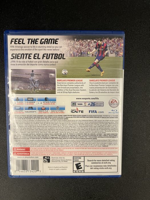 Диск Fifa 15 PS4