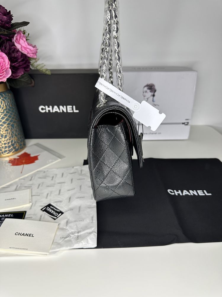 Geanta lux CHANEL piele naturala 100% cutie si saculet cadou