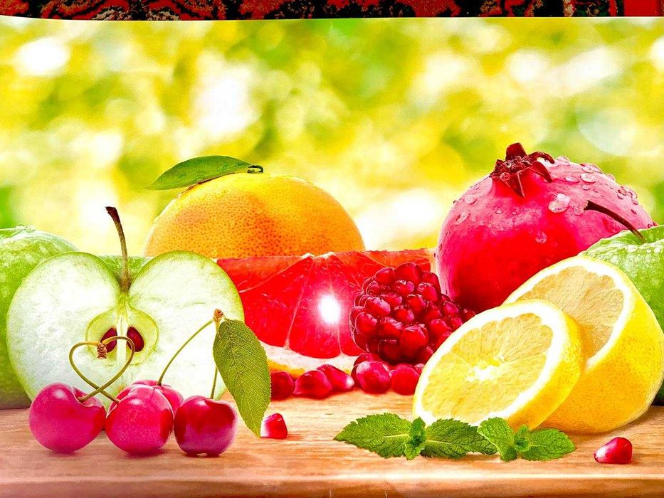 Кухонный фартук Панель для кухни • Фартук для стен • Фартук с Фрукты /