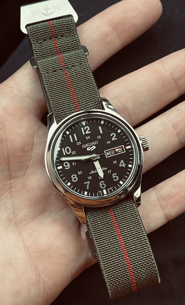 Curea Ceas Erika’s Originals Marine Nationale 20mm, Seiko, Hamilton