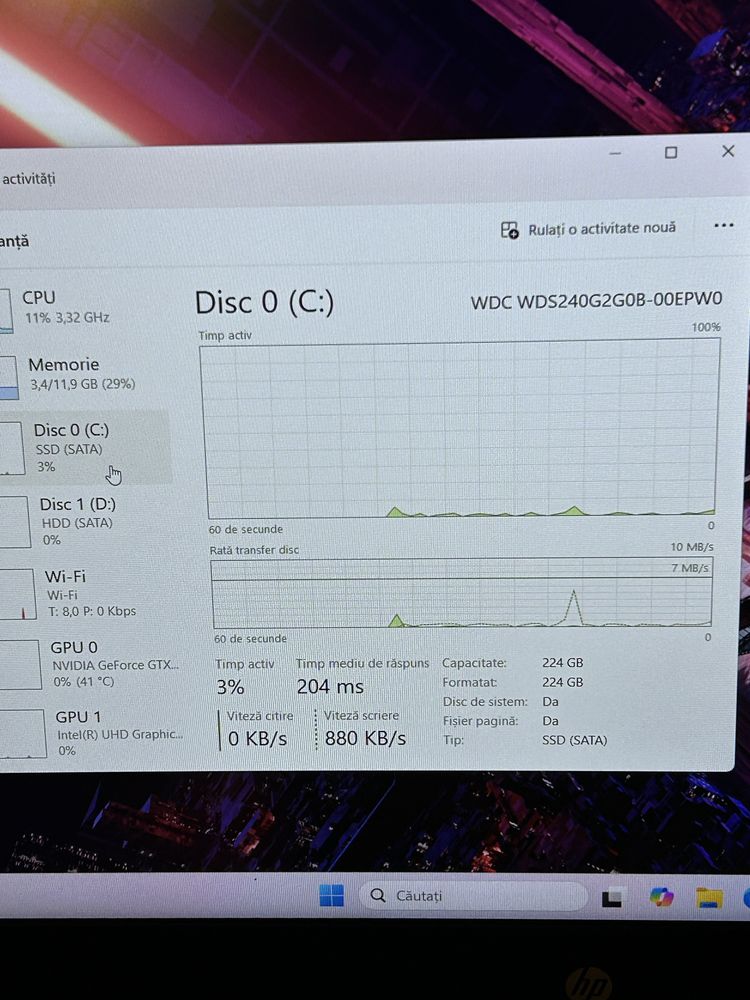 Laptop Gaming GTX 1050 TI 4gb display 4k 144hz