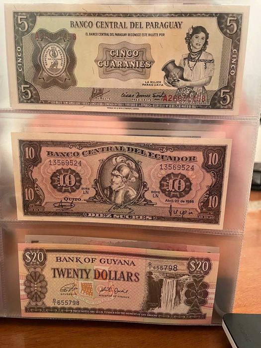 Коллекция подлинных денег разных стран мира