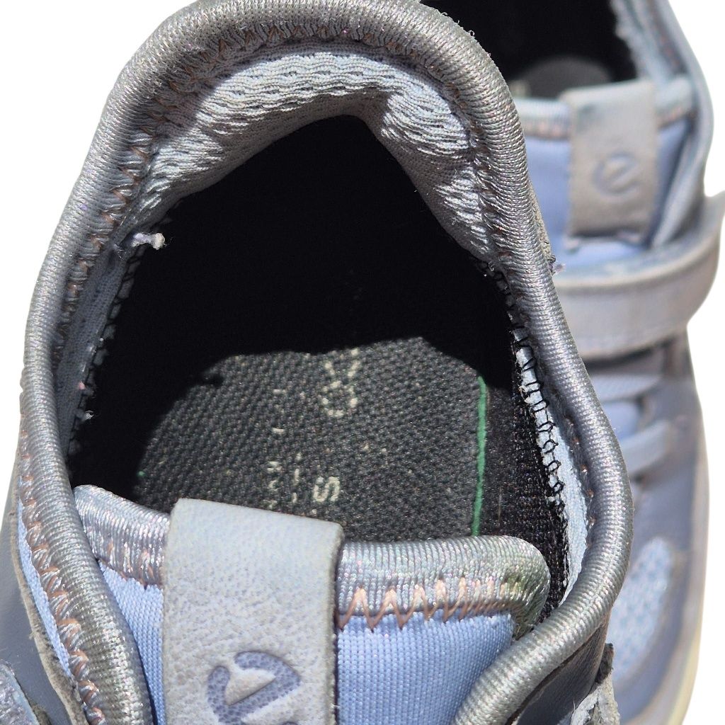 Ghete Ecco 30 albastru piele impermeabili, aproximativ 20,5 cm inter.