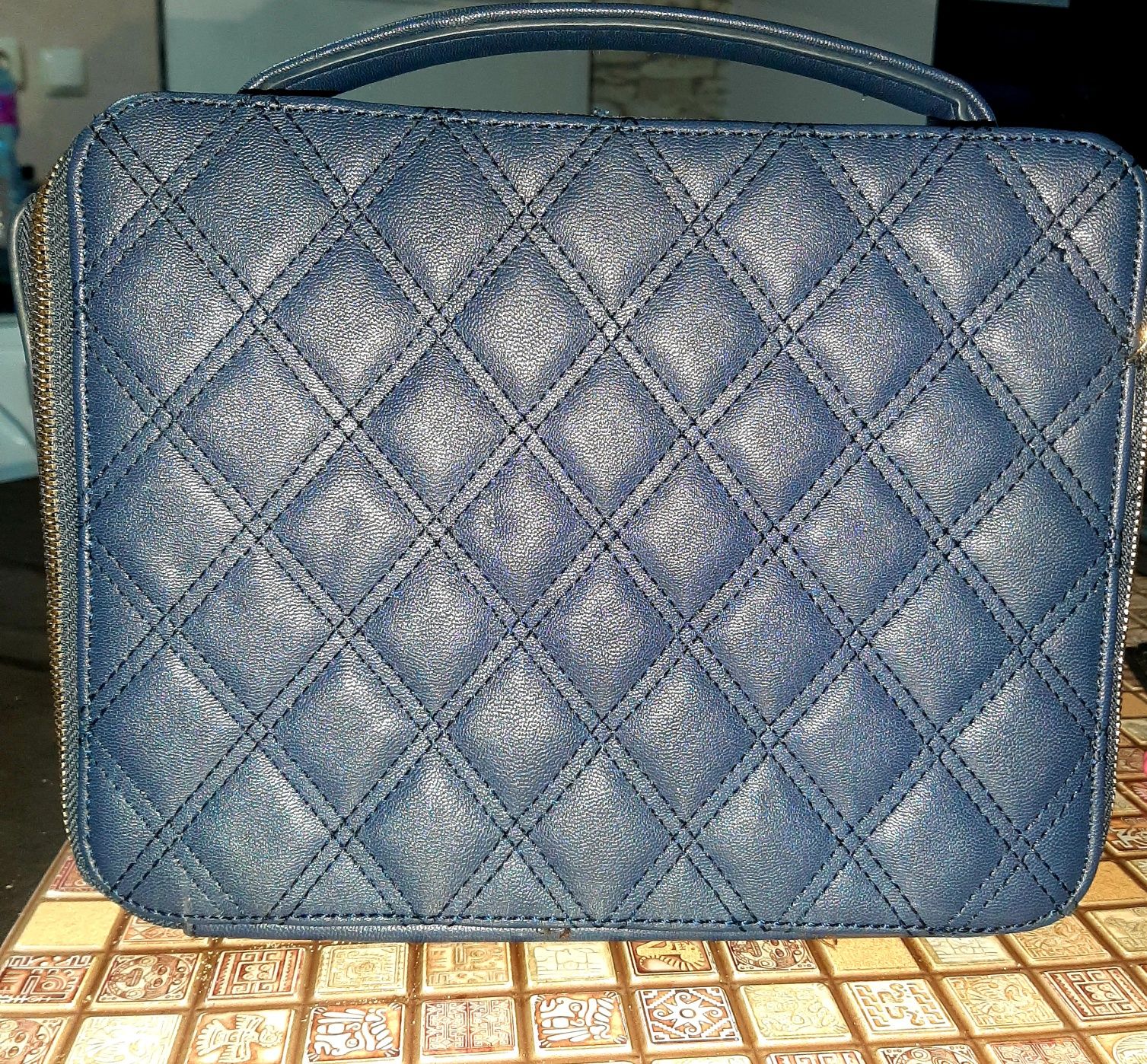 Дамска чанта-турско синьо