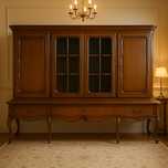 Vitrina bufet din nuc - stil frantuzesc Louis XV - piesa de colectie