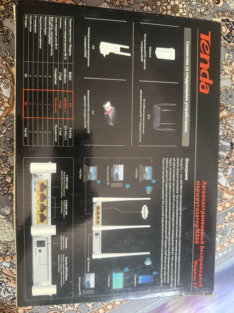 Tenda 3 shoxli router sotiladi