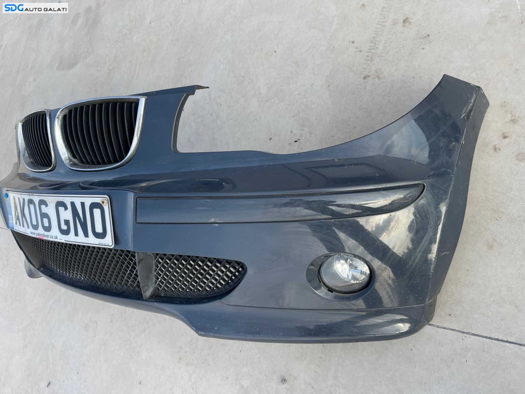 Bara Spoiler Fata Completa cu Grile si Proiectoare BMW Seria 1 E81 E87 2004 - 2008 Culoare Nauticblau Cod 7132187 713218712 [Z0074]