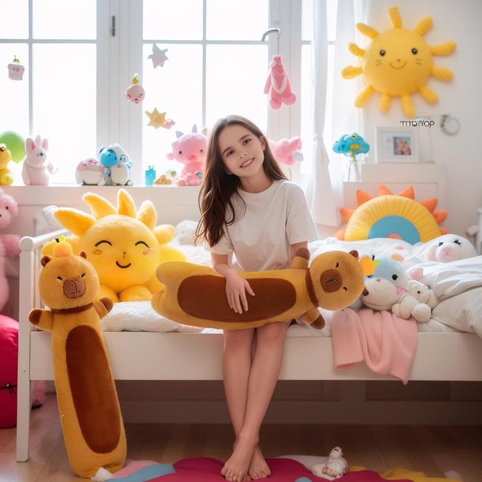 Голяма плюшена Капибара, Плюшена играчка Възглавница Капибара 70см