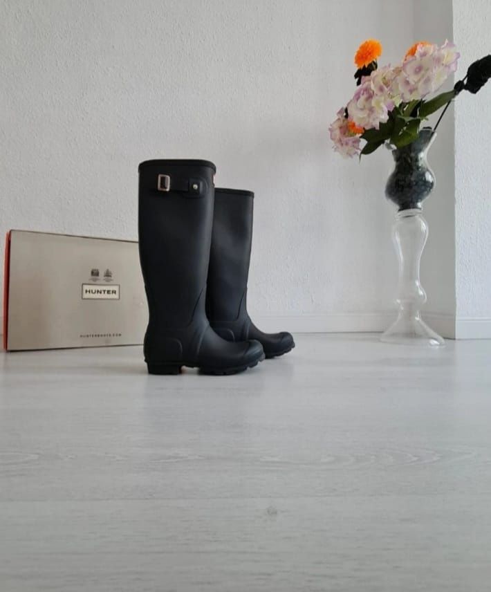 Cizme Hunter negru mat