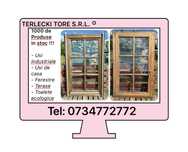 FEREASTRA LEMN Antichizata cabana casa termopan H 153 x L 97 buc 7