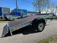 Remorca basculabila ATV 750kg noua REPO carte RAR nr. rosu