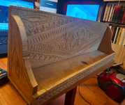 Raft vechi pentru condimente, sculptat manual