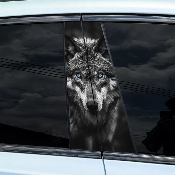 Наклейки на боковые стойки авто. Джентра, Cobalt, Byd. (Любое авто)