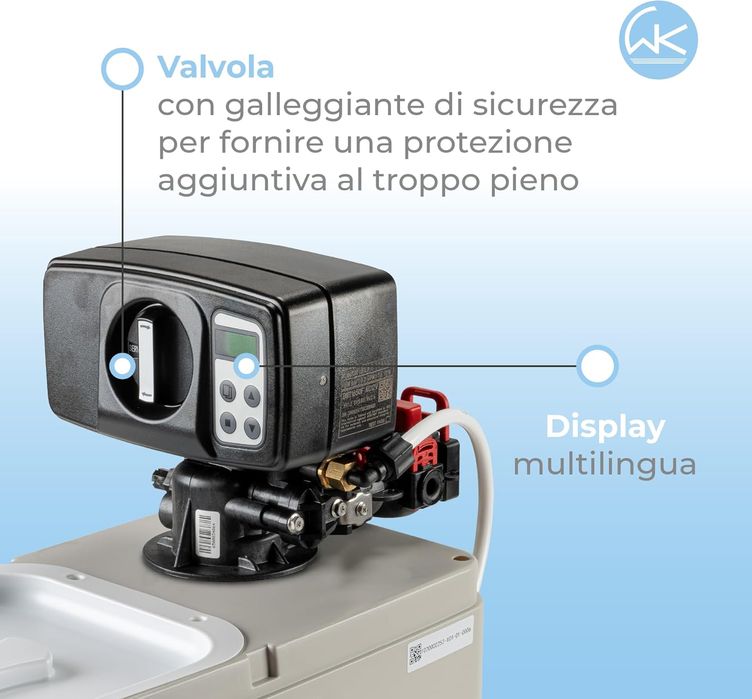 Dedurizator de apă albă WK Slim Octopus - Filtrare eficientă