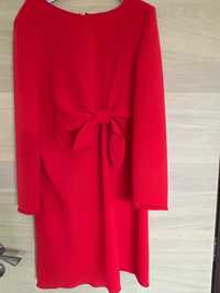 Нова червена маркова рокла с перфектна кройка