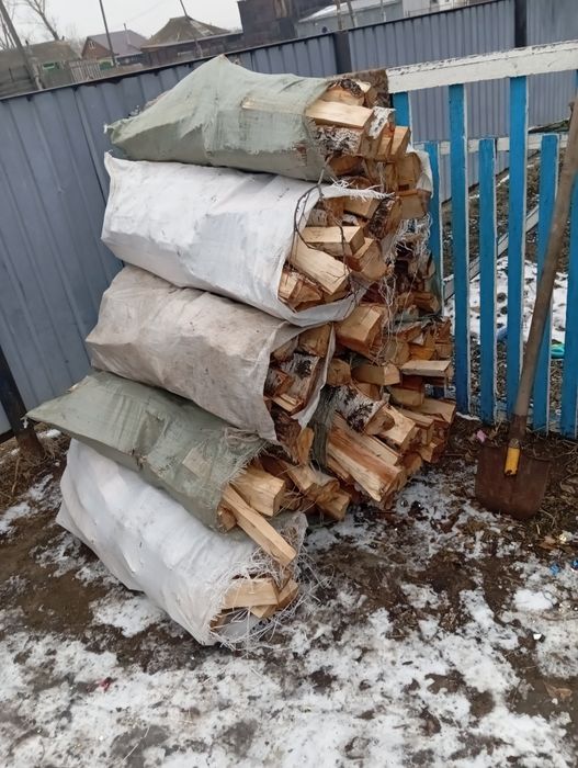 Продам дрова в мешках берёза