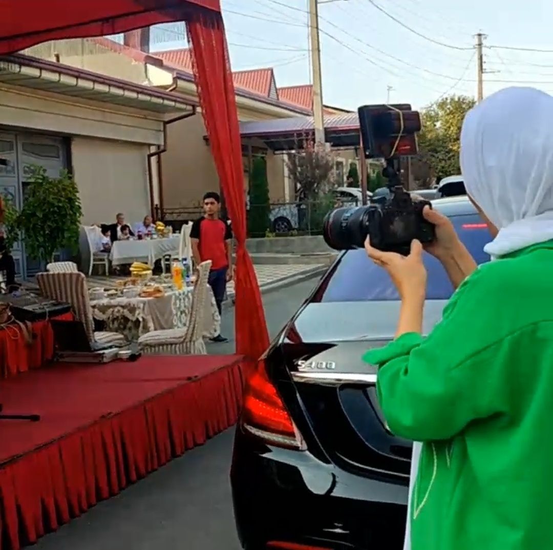 Ayol video foto operator toy va boshqa marosimlarga