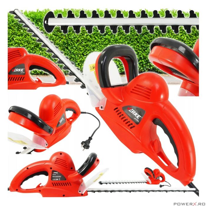 Foarfeca electrica pentru gard viu, 51 cm, 550 W, trimmer, Verke