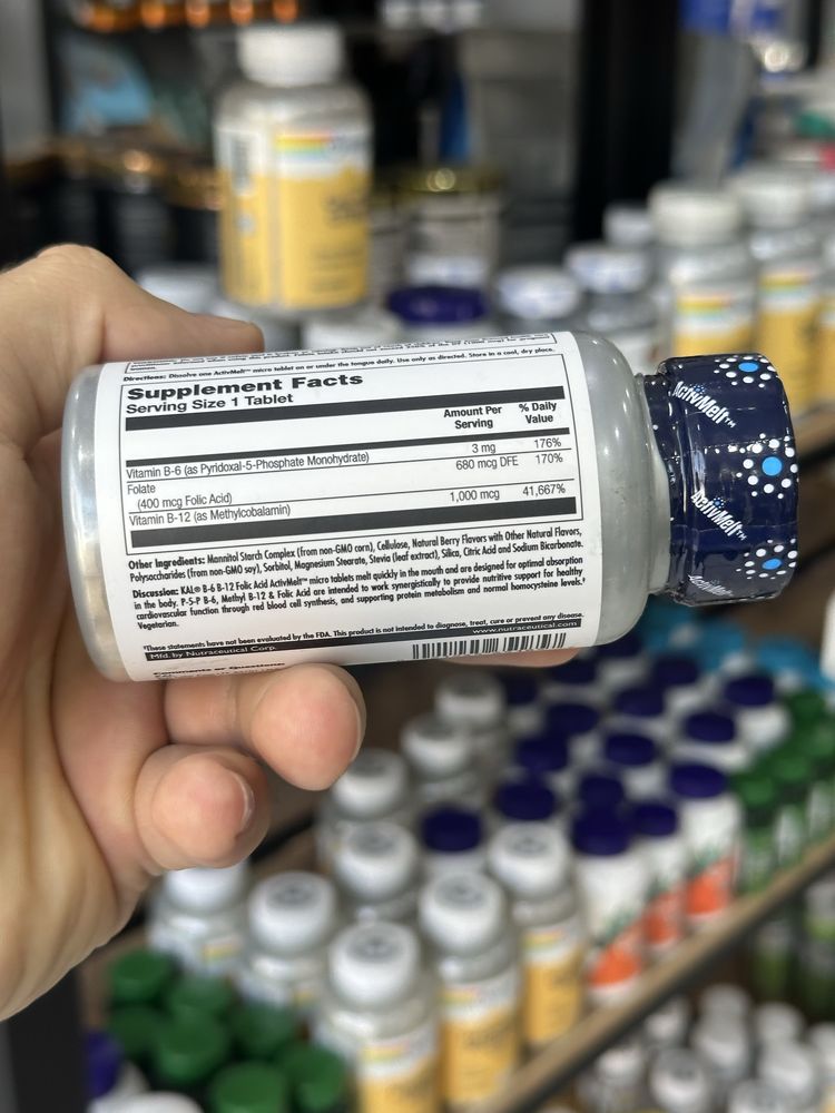 Kal B-6 B-12 Folic Acid 60 таблеток