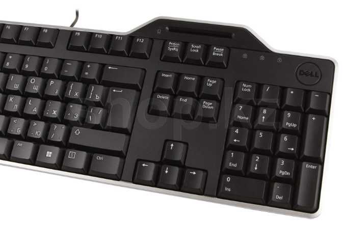 Клавиатура с картридером Dell KB-813, Black, USB