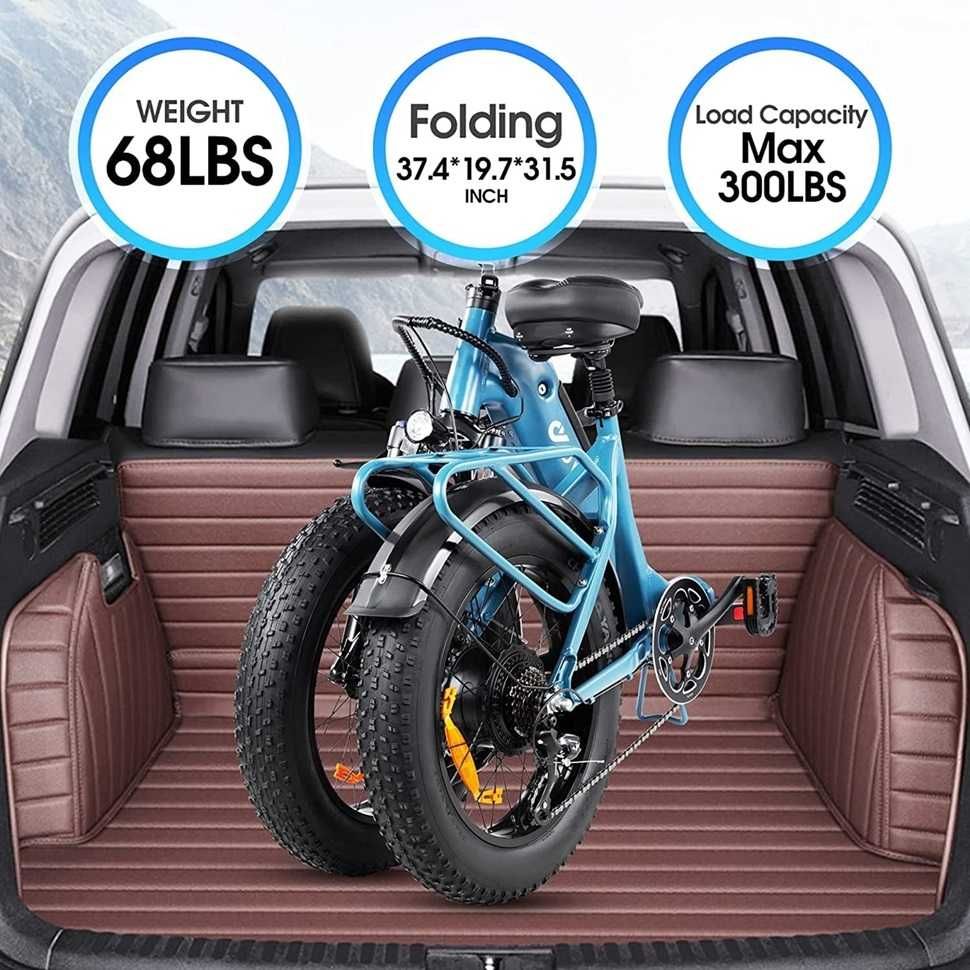 Сгъваемо електрическо колело DYU FF500 960W 48V 14Ah