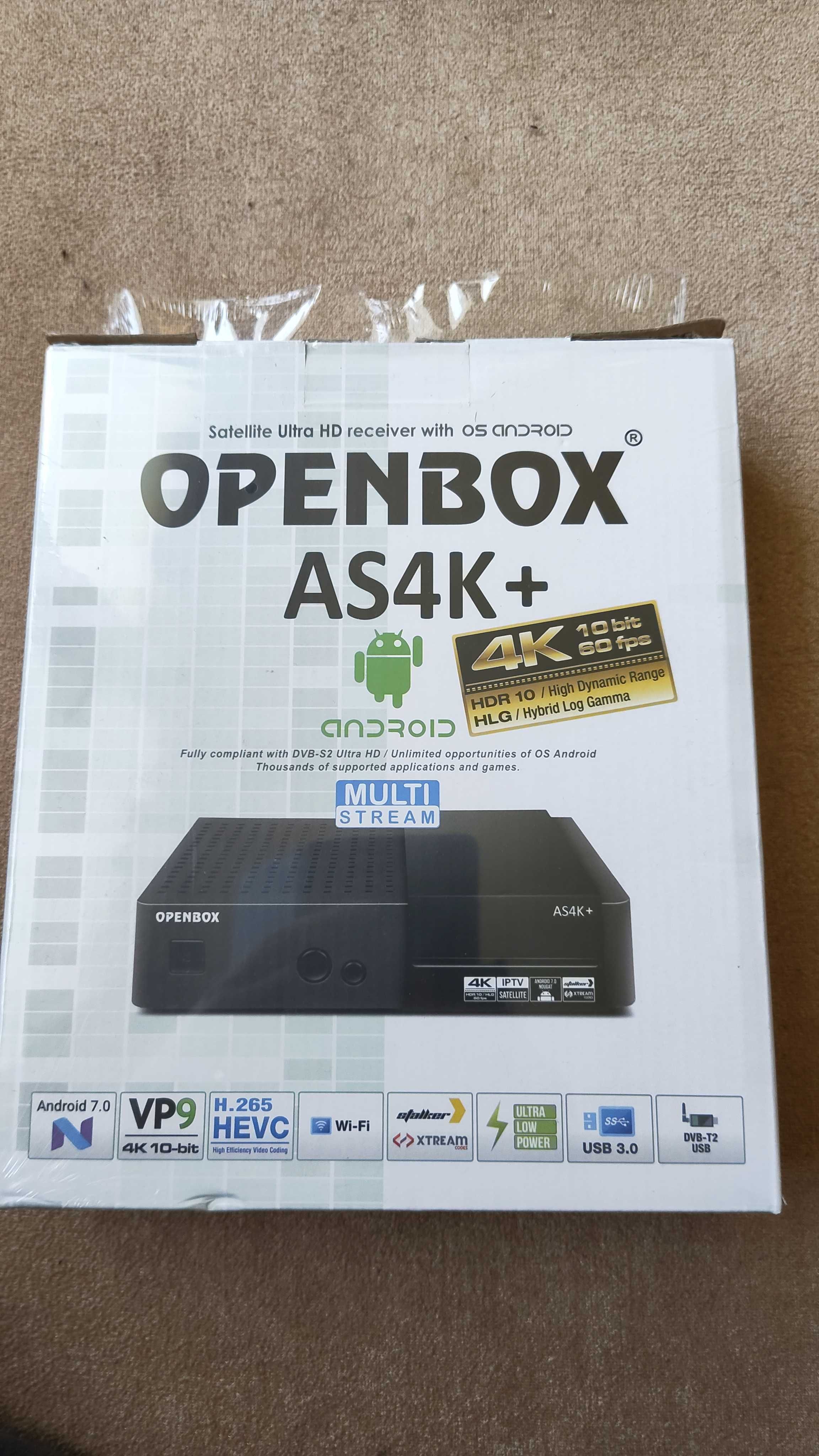 Сателитен приемник Openbox AS4K+ Android UHD 4K