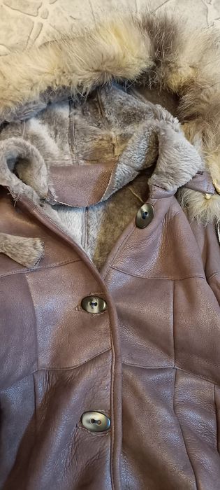 Страхотно кожено палто за малка дама