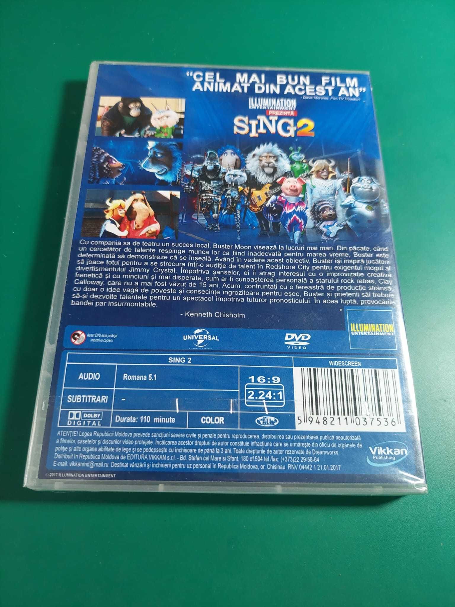 Sing 2 - Hai să cântăm din nou! - DVD dublat romana