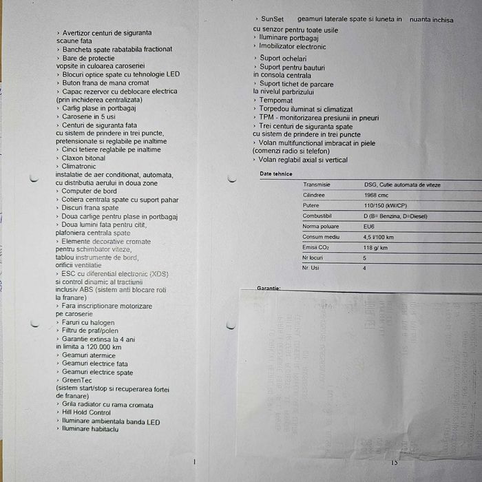 skoda octavia varianta STYLE 2.0 tdi DSG 150 cai 2018