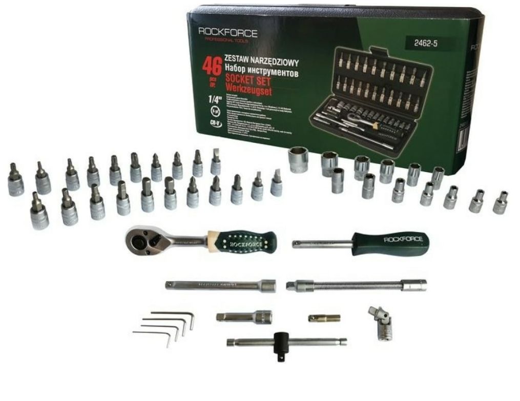 Комплект гидория 46 части 4-14мм 1/4 Rockforce RF2462-5
