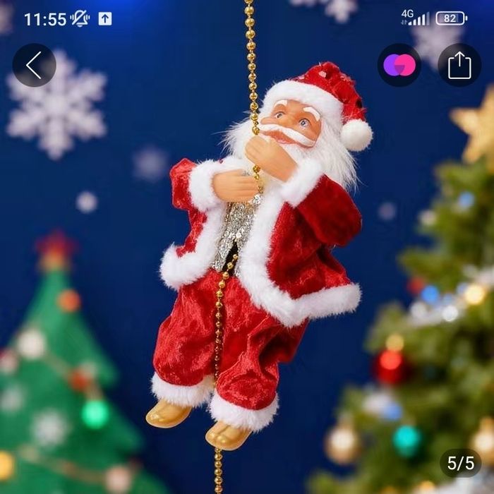 Игрушка дед мороз в коробке