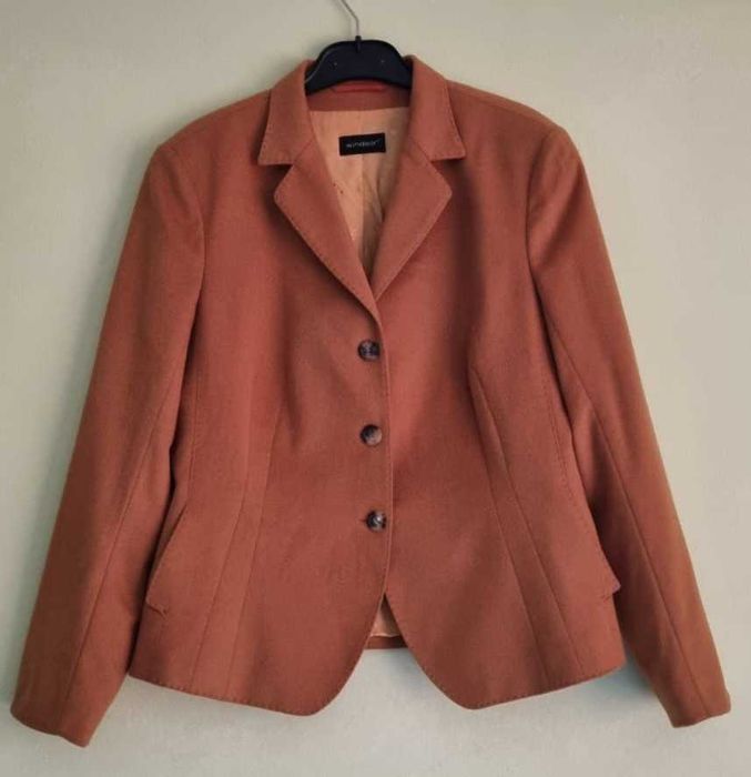 Blazer/sacou Windsor, angora 60%, lana 40%, bej camel, marimea m-l