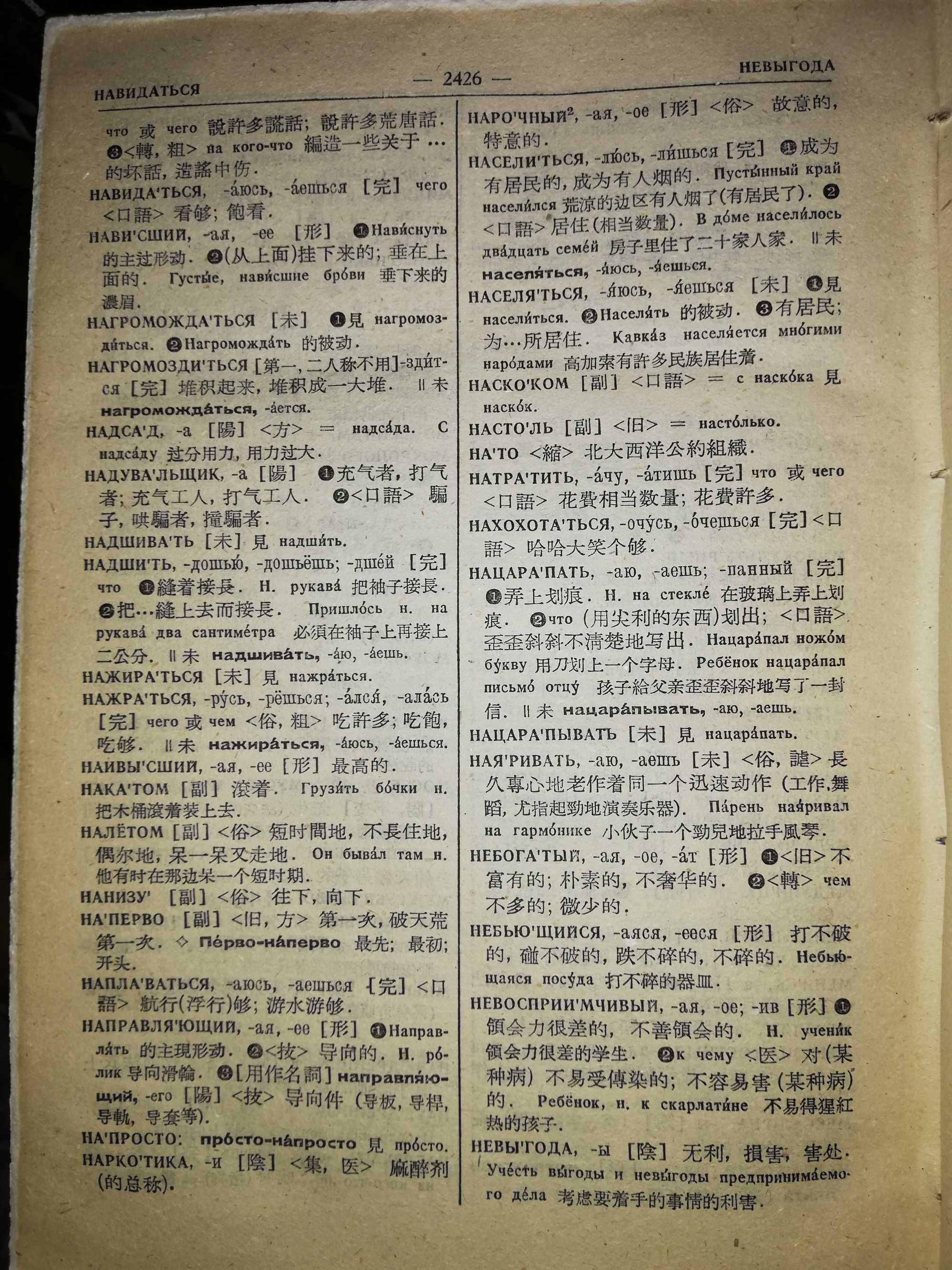 Русско - Китайский словарь - 2 тома