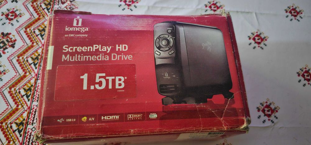 Iomega ScreenPlay HD 1.5 tb External USB 2.0 Multimedia hard extern