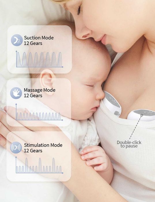 Електрическа преносима помпа за кърма Haokoo, 12 нива, 3 режима, сива