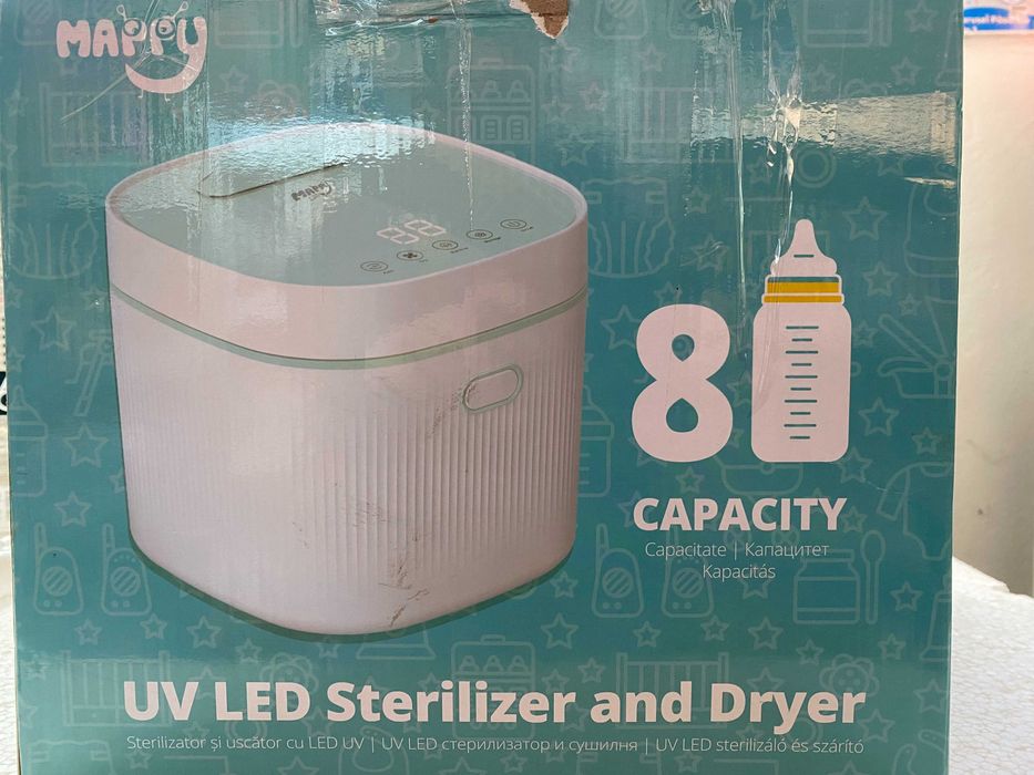 Sterilizator Mappy, cu functie de uscare, pentru 8 biberoane