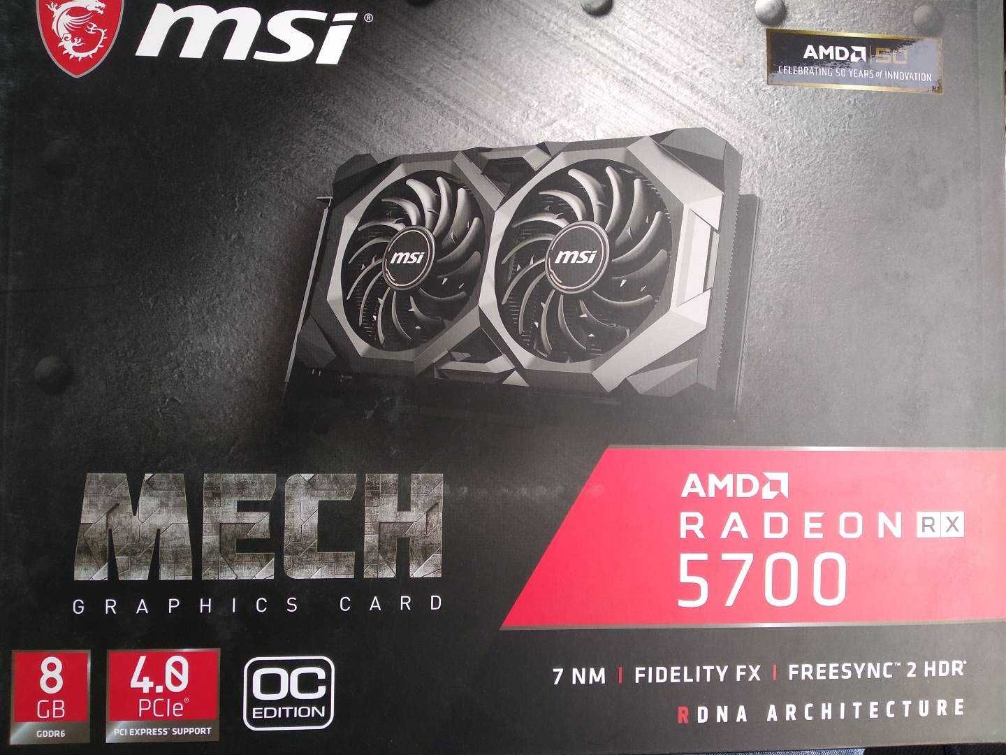 Видео Карта AMD RX 5700