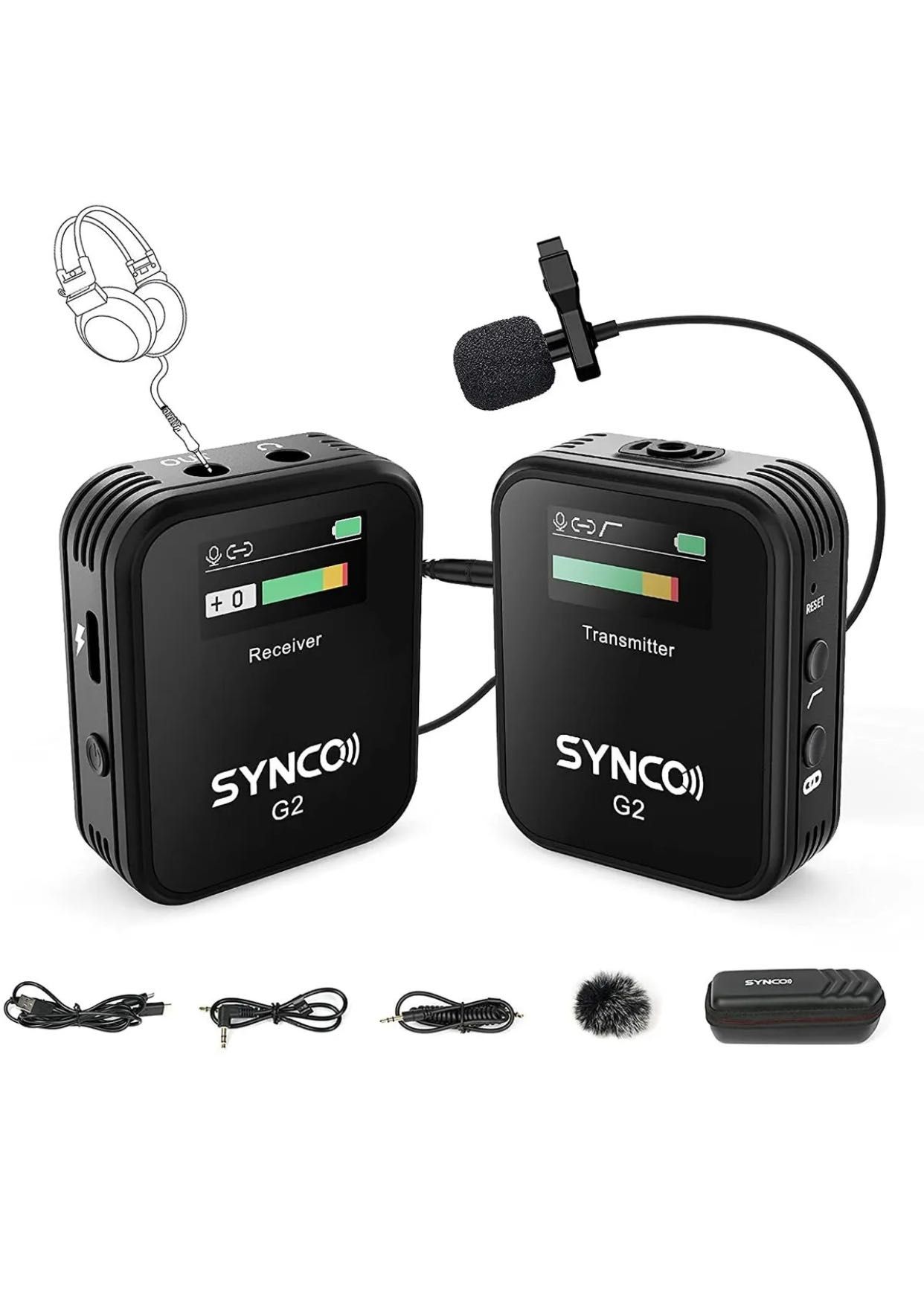 Безжичен микрофон SYNCO G2. Камера. Телефон. Видео.