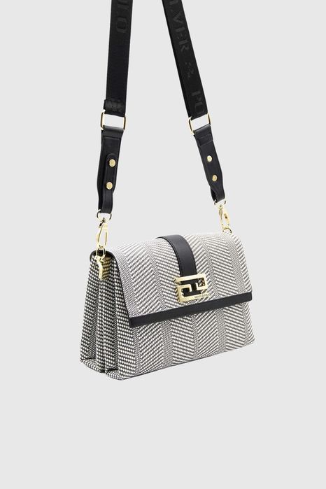 НОВО! ЛИКВИДАЦИЯ! Дамска чанта „Фиона“ в черно и бяло